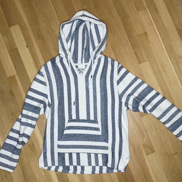 baja beach pullover with hood - Picture 1 of 4
